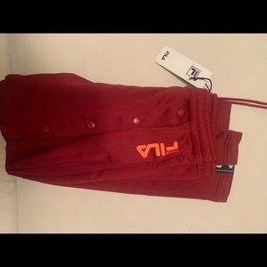Fila button up track pants